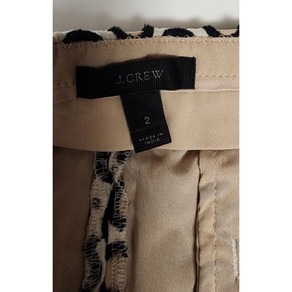 J. Crew Eyelet Chino Dress Short Size 2 Black/Tan - Picture 6 of 7